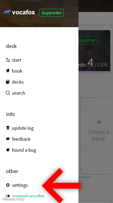 Select Settings